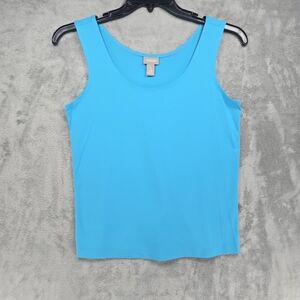 Chico's Women's Bright Blue Tank Top Sz 1 EUC